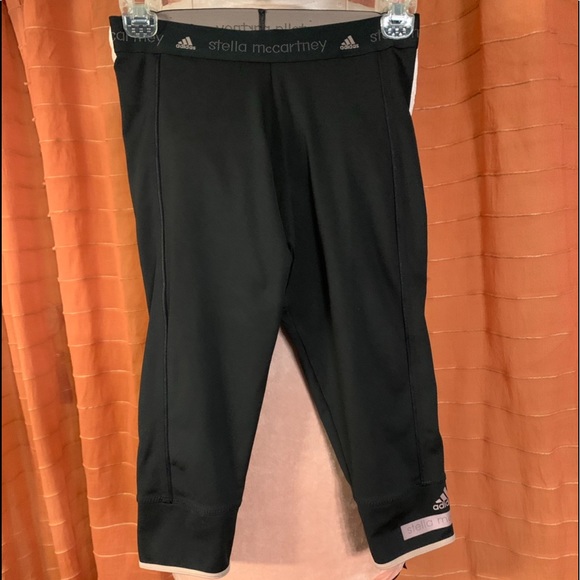 🔵 Stella McCarthy X Adidas black leggings with compression like new XS - Picture 1 of 10